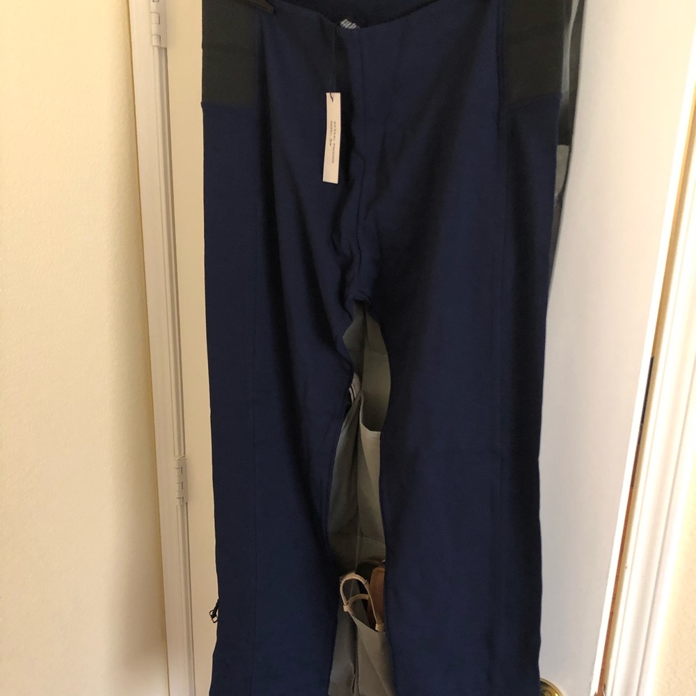 Blue pants with stretch band